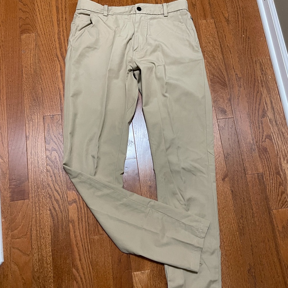 Khaki mens Lululemon pants 32 x 34